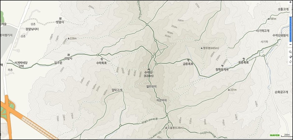 네이버 지도로 산행 계획을 세워보자~
