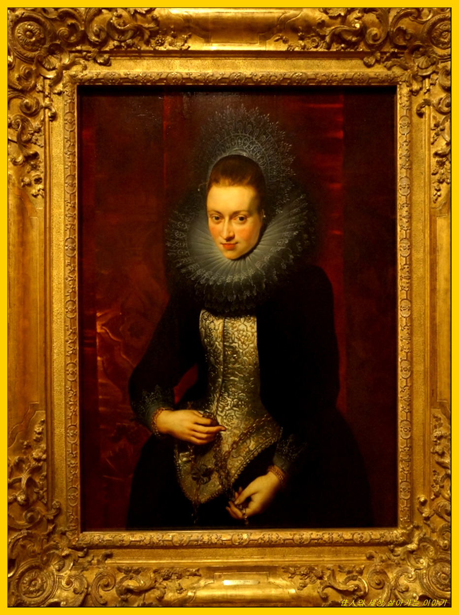 Portrait of a Young woman with a Rosary/RUBENS, Peter Paul