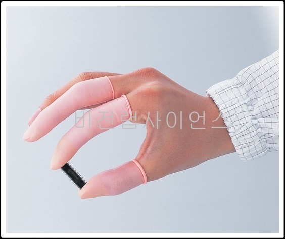 정전기방지손가락골무(손가락끝엠보싱가공)(두께 : 약 0.08㎜이상),FINGER COTS ANTISTATIC       