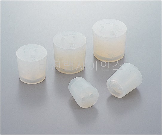 구멍뚫린마개(적색고무),PLUGS WITH HOLE RED RUBBER