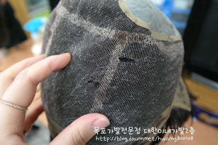 목포 가발 남자전체가발 수선 망수리