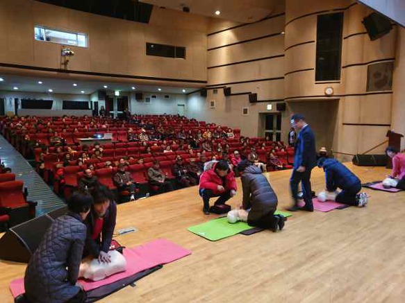 소사 노인복지관 어르신 화재안전 및 응급처치 강의