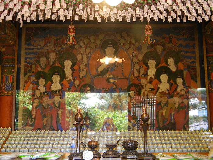 봉은사 마무리 (북극보전과 칠성도, 영산전 영산회상도, 16나한도, 석가탄신일 장엄등)