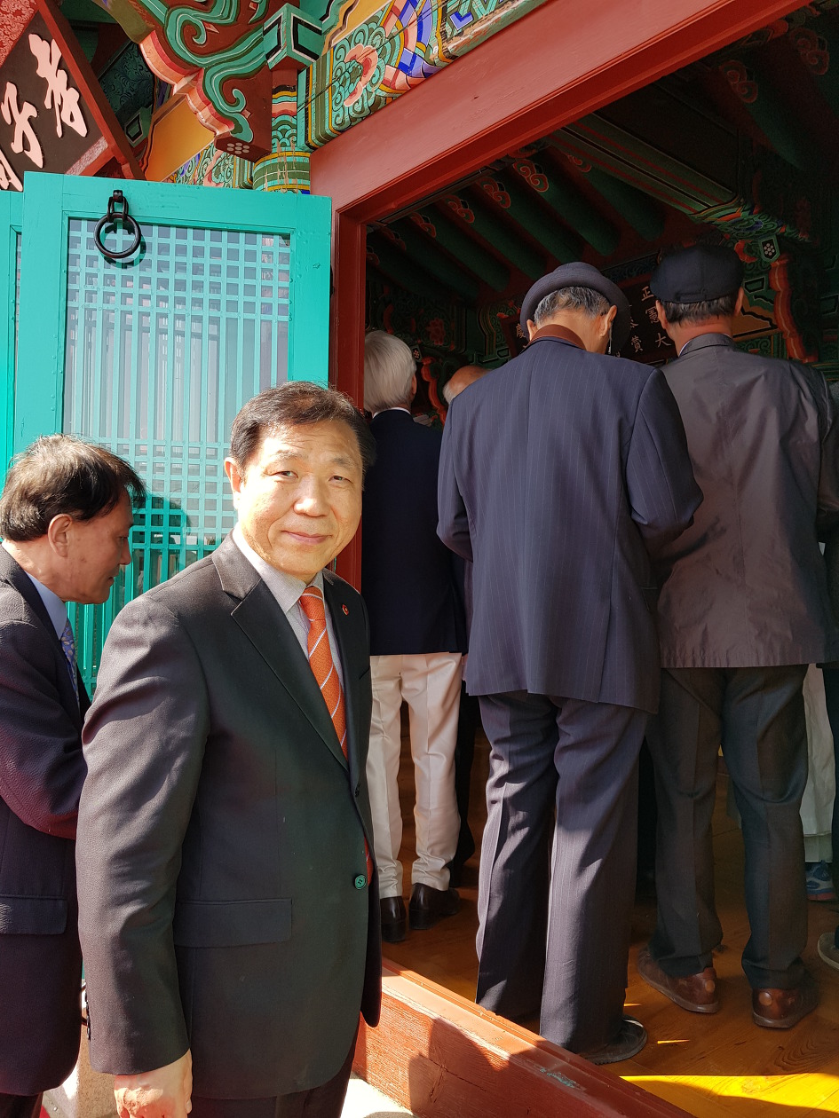 전주최씨 효자정려 봉헌전례 참석